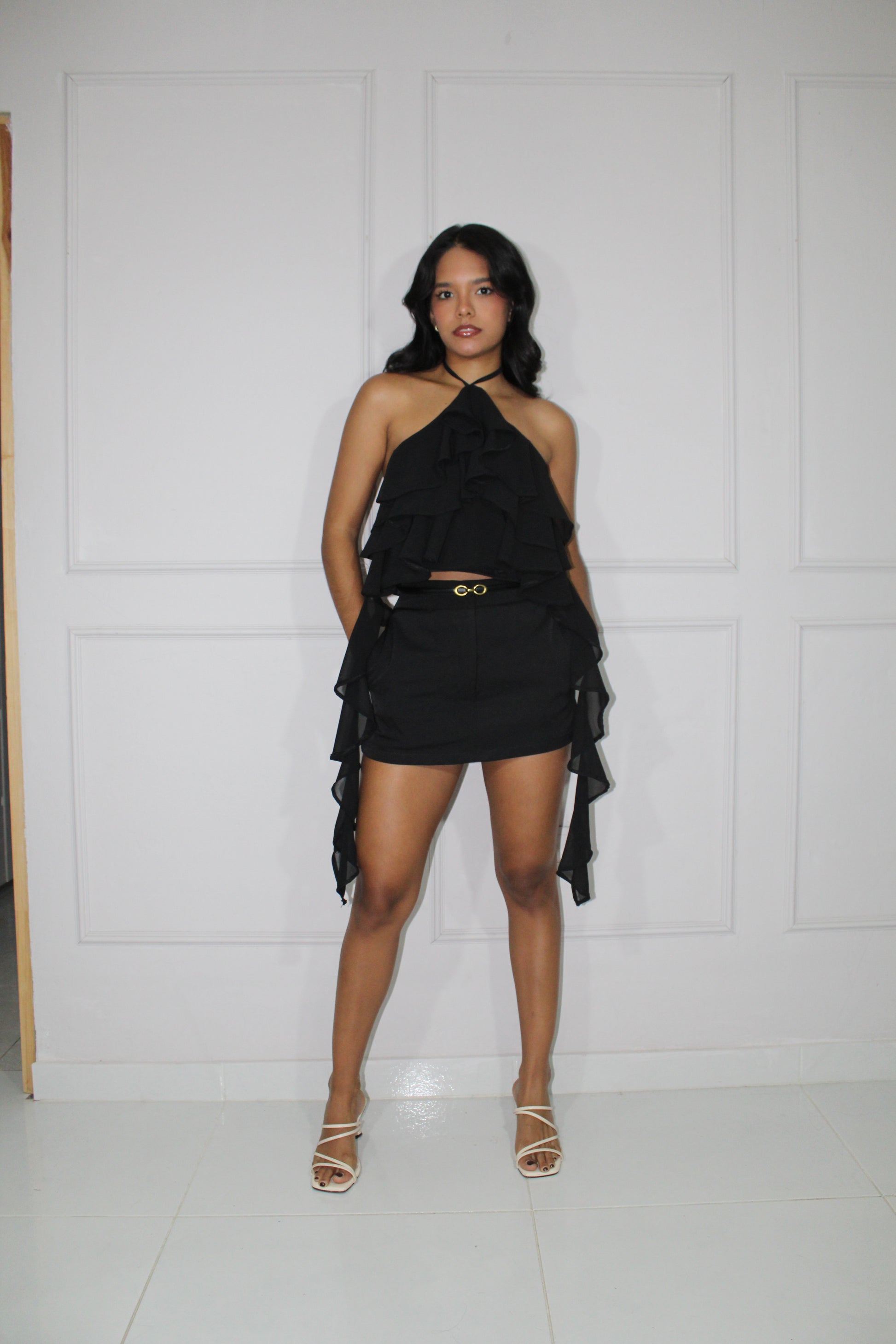 Falda Short Clasic Negra